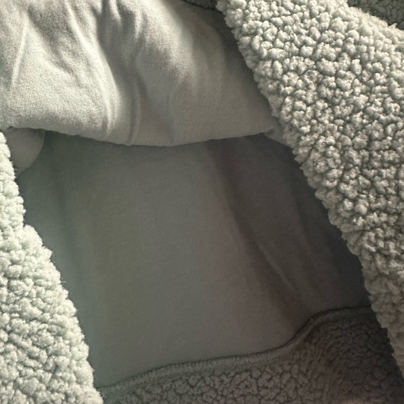 🆕 GAP Mockneck Pullover Sherpa Sweatshirt Size Large - Picture 6 of 13